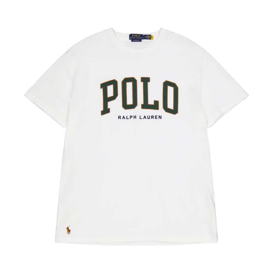 T-shirt med klassisk passform och logotyp i Nevis