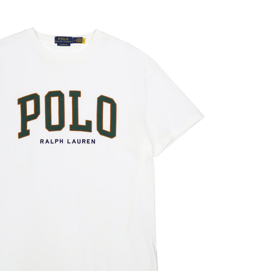 T-shirt med klassisk passform och logotyp i Nevis