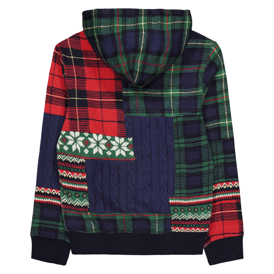 Patchwork Fleece Full-Zip Hoodie Stravenger Patchwrk