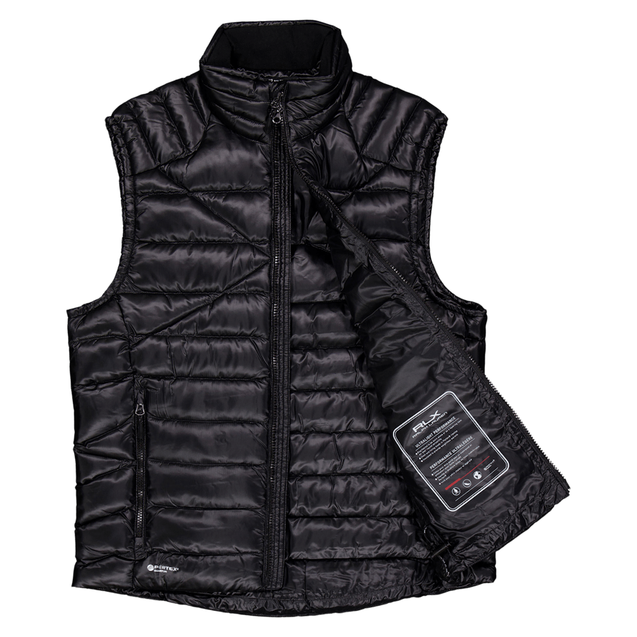 Water-Repellent Down Vest Polo Black