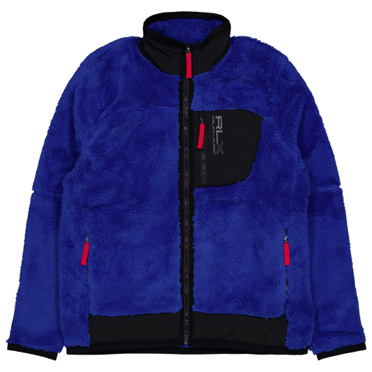 High-Pile Fleece Jacket New Sapphire/Polo Black