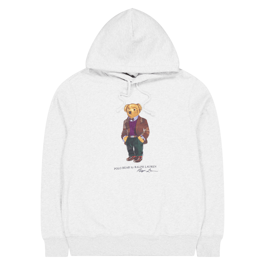 Polo Ralph Lauren Polo Bear Fleece Hoodie 027 Fa23 Andover Hthr Hrtg Bea
