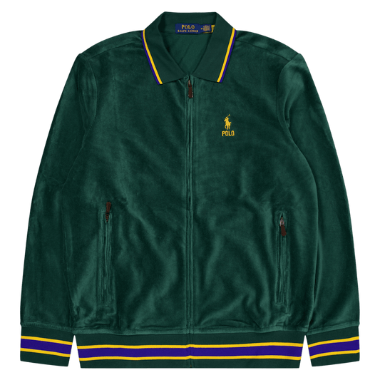 Polo Ralph Lauren Corduroy Full Zip Track Jacket 001 Moss Agate