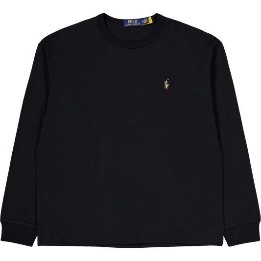 Avslappnad passform Big Pony Jersey T-shirt Svart