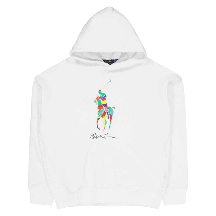Big Fit Big Pony Fleecehuva Vit