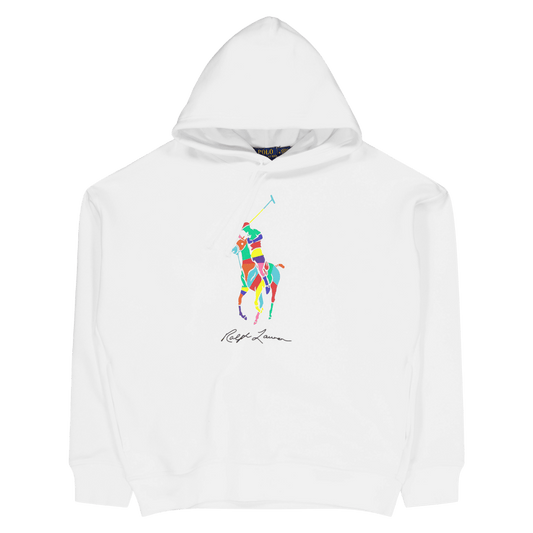 Big Fit Big Pony Fleecehuva Vit