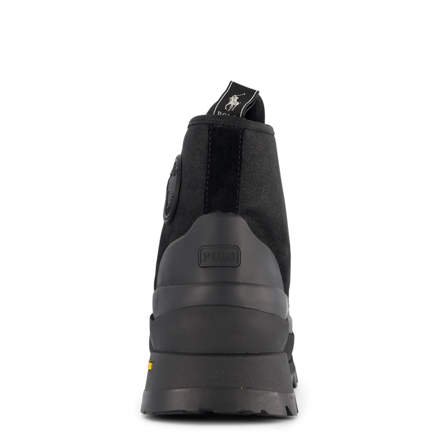 Armin vaxade twill-sneakers i svart