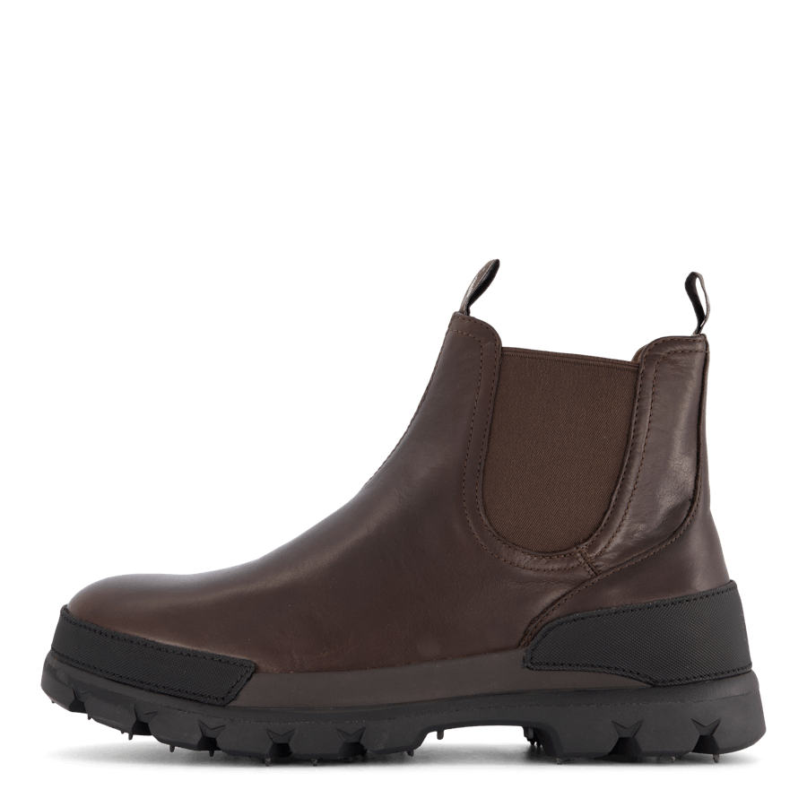 Oslo Leather Chelsea Boot Dk Brown