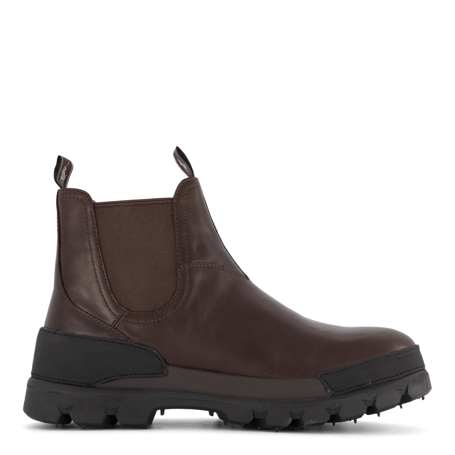 Oslo Leather Chelsea Boot Dk Brown