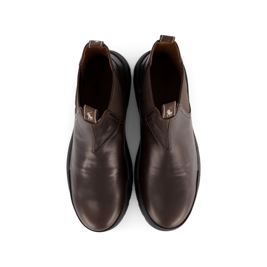 Oslo Leather Chelsea Boot Dk Brown