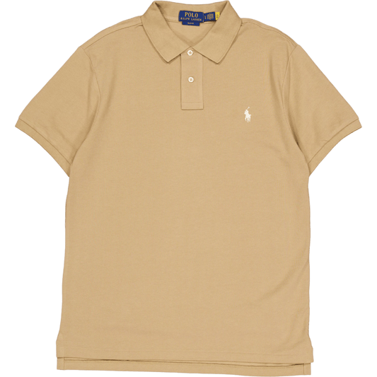 Polo Ralph Lauren Slim Fit Mesh Pikétröja Café c8176
