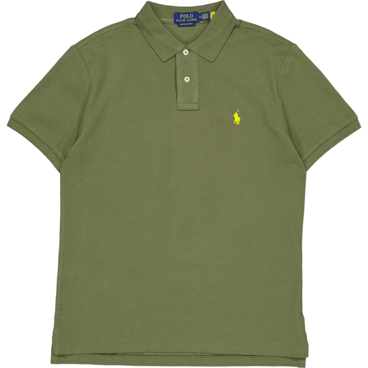 Polo Ralph Lauren Custom Slim Fit Mesh Polo Shirt Dark Sage