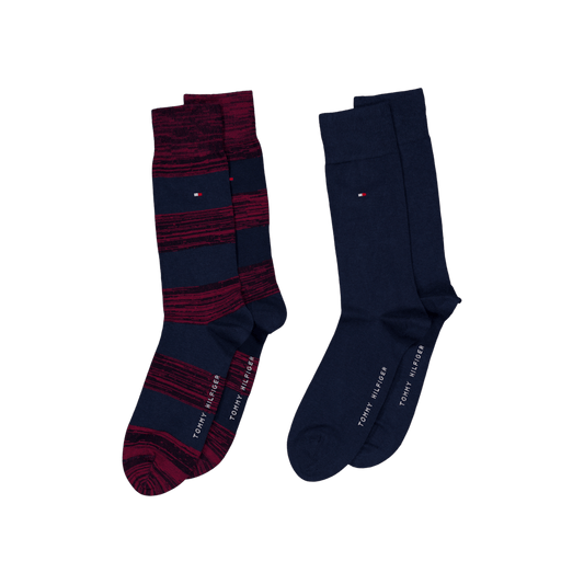 Th Men Rugby Sock 2p 093 Rouge