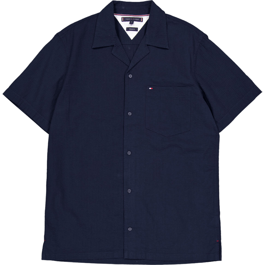 Seersucker Solid Skjorta L/S