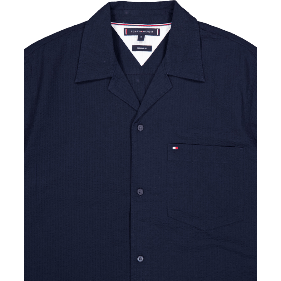 Seersucker Solid Skjorta L/S