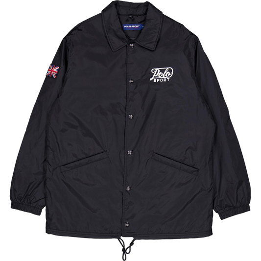 Nylon-ps Coaches Jacket Polo Black