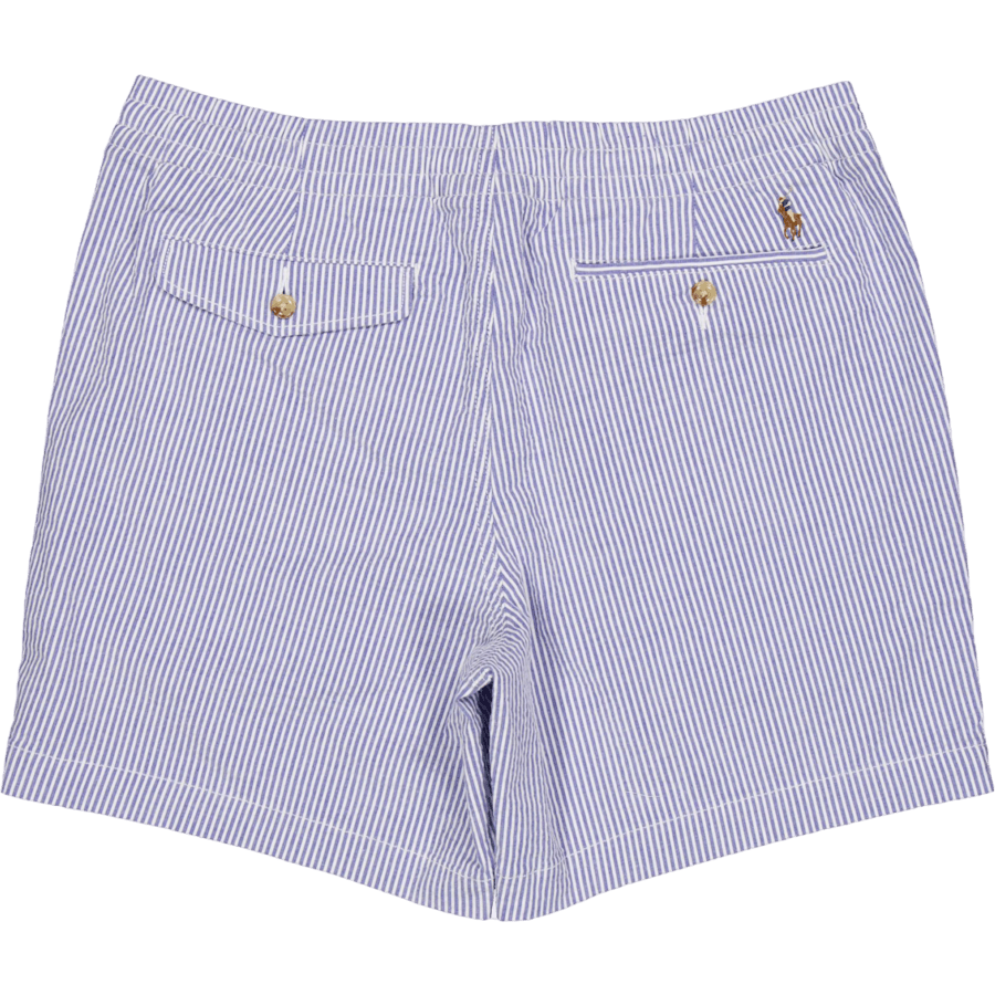 6-Inch Polo Prepster Seersucker Short Blue Seersucker W/Gthc P Emb
