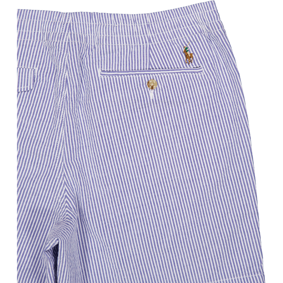 6-Inch Polo Prepster Seersucker Short Blue Seersucker W/Gthc P Emb