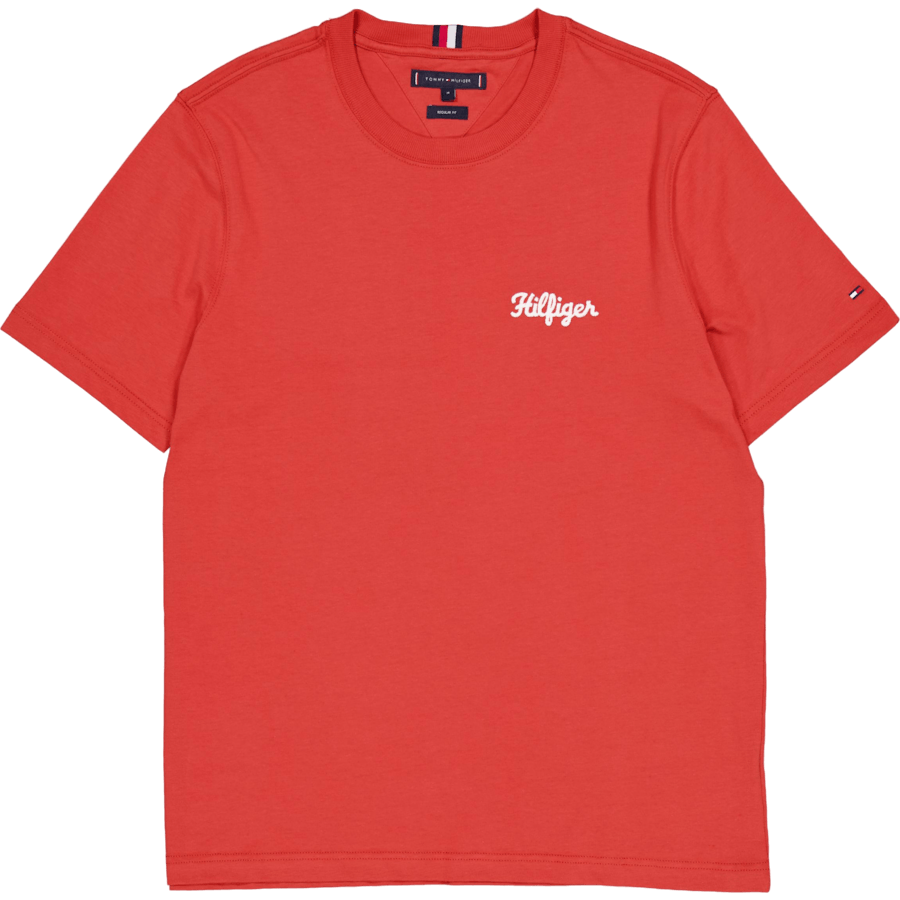 Hilfiger Chainstitch Tee Xm0-terra Red