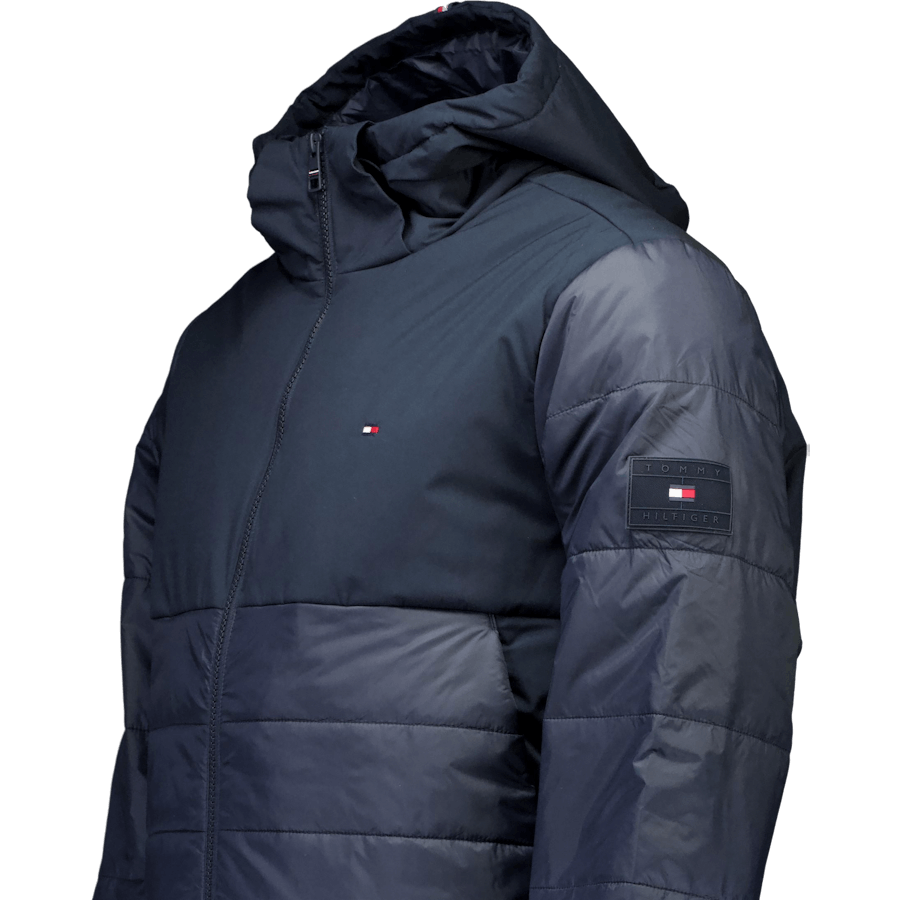 Cl Mixed Media Hooded Jacket Dw5-desert Sky