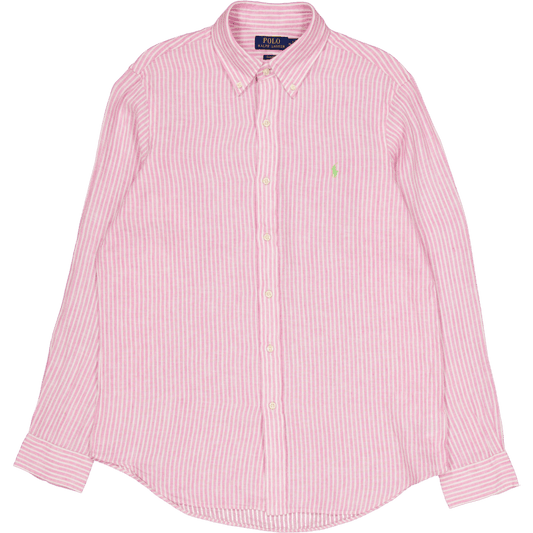 Classic Fit Striped Shirt Pink / White