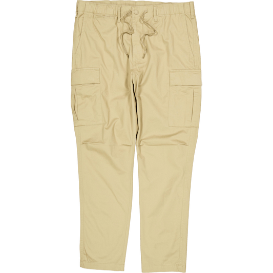 Stretchiga Slim Fit Twill Cargobyxor Klassiska Khaki