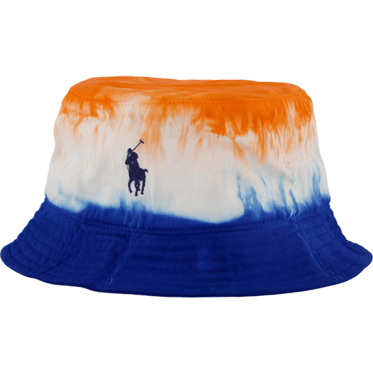Tie-Dye Twill Bucket Hat Brght Sgnl Orange / Spa Royal