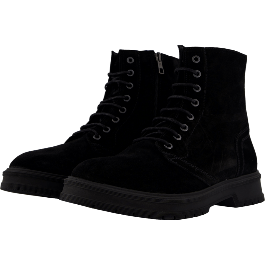 Hilfiger Suede Lace Zip Boot Black