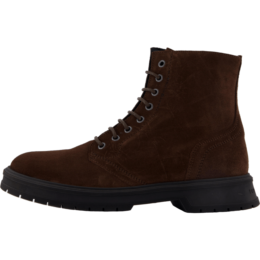 Hilfiger Suede Lace Zip Boot Cocoa