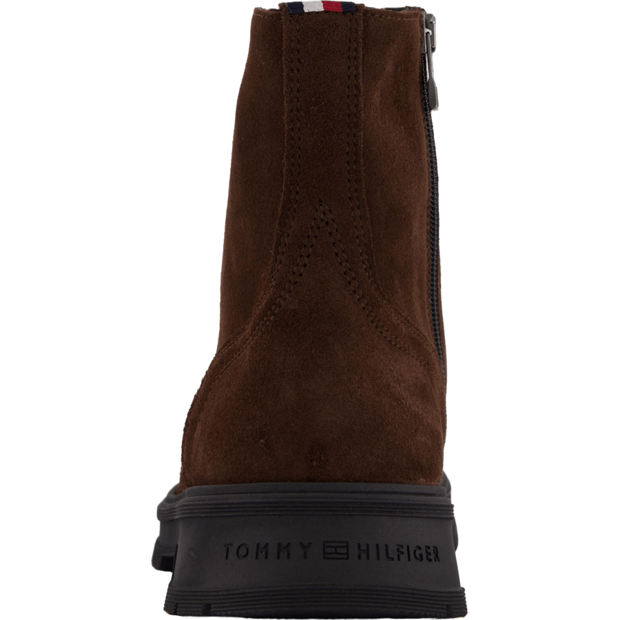 Hilfiger Suede Lace Zip Boot Cocoa