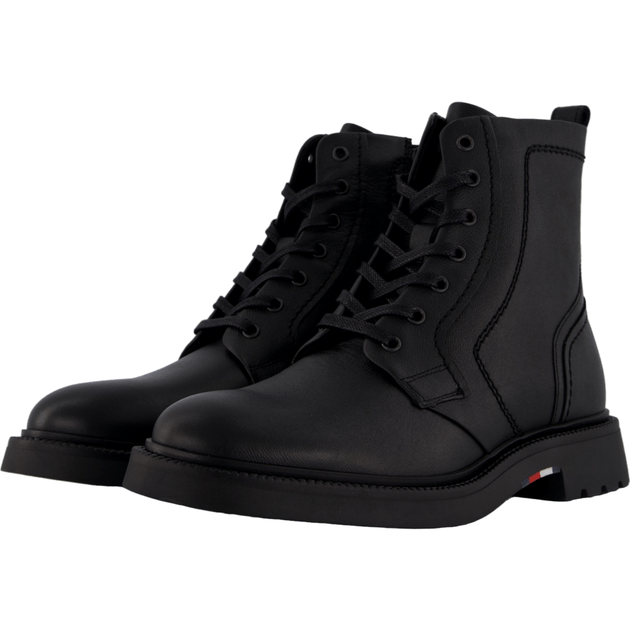 Hilfiger Comfort Lwt Lth Boot Black