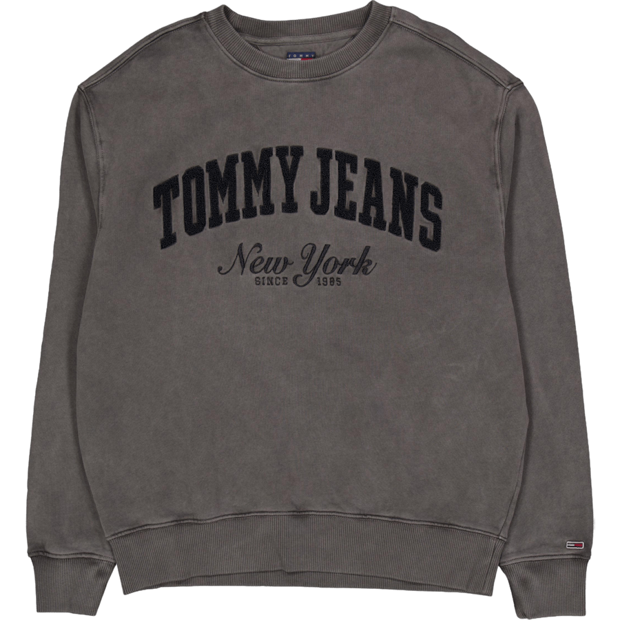 Tjm Rlx Vintage Varsity Crew Black