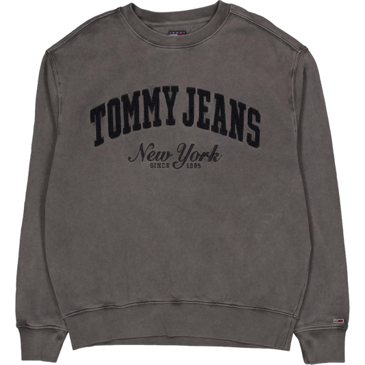 Tjm Rlx Vintage Varsity Crew Black