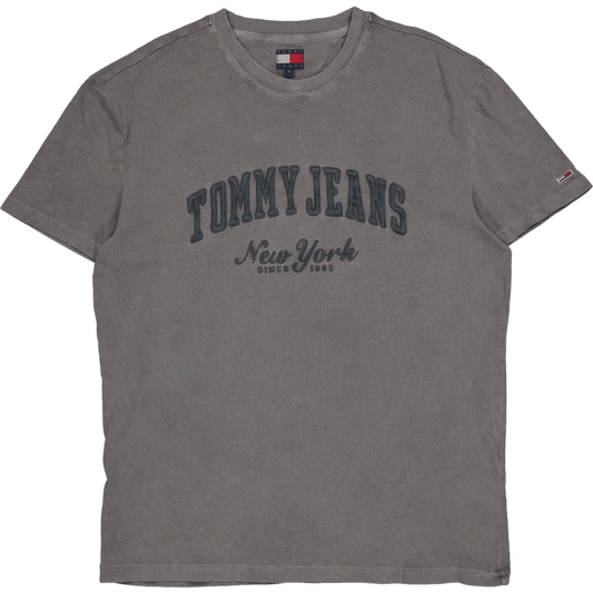 Tjm Reg Vintage Varsity Tee Black